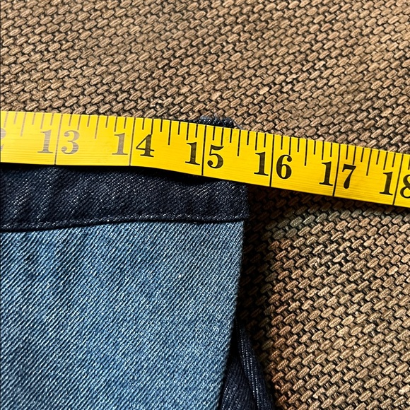 Vici Stylish patchwork Denim skirt side‎ zip front button asymmetrical size L - Picture 7 of 12